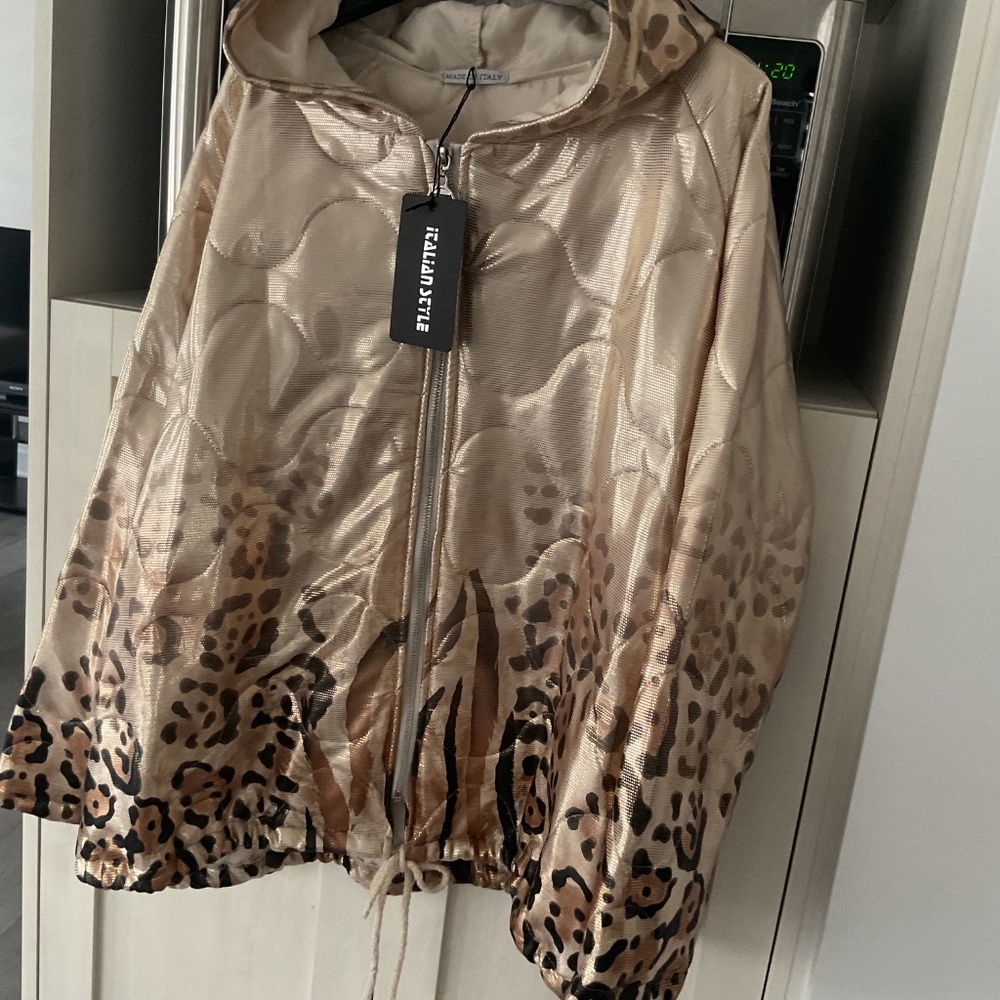 Léopard jacket , gold, - Picture 5 of 5